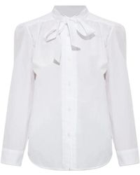 R13 - Tie-Detail Long-Sleeve Shirt - Lyst