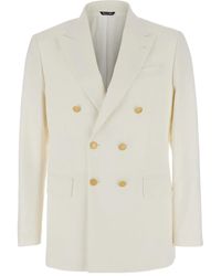Reveres 1949 - Virgin Wool-Cotton Blazer - Lyst