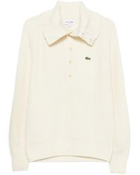 Lacoste - Ribbed-Knit High-Neck Sweater - Lyst