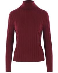 Allude - Ribbed Turtleneck Sweater - Lyst