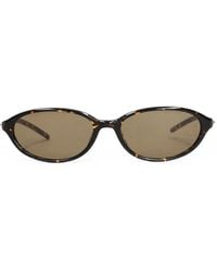 Chimi - Ellipse Tortoiseshell-Effect Oval-Frame Sunglasses - Lyst