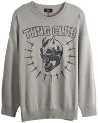 THUG CLUB - Logo-Lettering Sweater - Lyst
