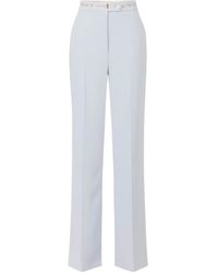 Elisabetta Franchi - Pantalones con cinta del logo - Lyst