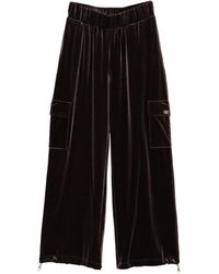 Liu Jo - Velvet Cargo Trousers - Lyst