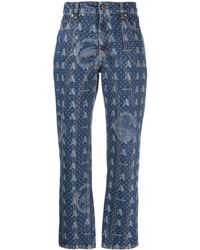 Ahluwalia - All-over Logo-pattern Jeans - Lyst