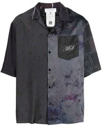 Marine Serre - Patchwork-pattern Print Short-sleeve Shirt - Lyst