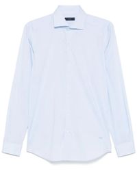 Fay - Micro-Pattern Shirt - Lyst