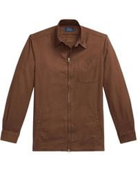 Polo Ralph Lauren - Long-Sleeve Zip-Front Shirt - Lyst