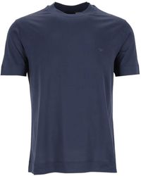 Emporio Armani - Travel Essential Lyocell Blend Jersey T-Shirt - Lyst