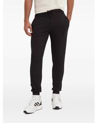 EA7 - Drawstring Logo Patch Trousers - Lyst