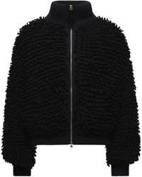 Moncler - Ribbed-collar Zip Cardigan - Lyst
