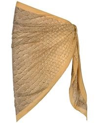 Roberto Cavalli - Snake-Print Pareo - Lyst