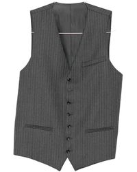 Reveres 1949 - Pinstripe-Pattern Buckle-Strap Gilet - Lyst