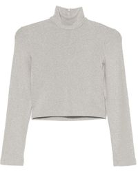Ralph Lauren - Glitter Turtleneck Top - Lyst