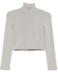 Ralph Lauren - Glitter Turtleneck Top - Lyst