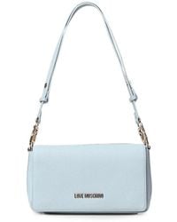 Love Moschino - Logo-Plaque Grained Shoulder Bag - Lyst