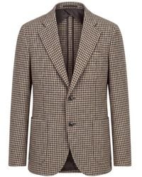 Slowear - Houndstooth-Pattern Single-Breasted Blazer - Lyst