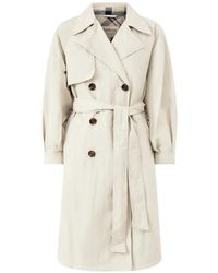 Barbour - "Layla" Trench Showerproof Jacket - Lyst
