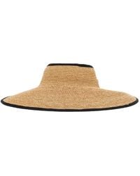 Helen Kaminski - Raffia Trim-Detail Hat - Lyst
