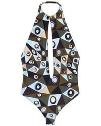 PUCCI - Occhi-Print Swimsuit - Lyst