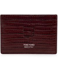 Tom Ford - Kartenetui Mit Kroko-Optik - Lyst