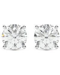 Diamond Essentials - Lab-Grown Diamond Solitaire Stud Earrings - Lyst