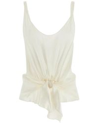 JW Anderson - Crinkled Knot-Detail Blouse - Lyst