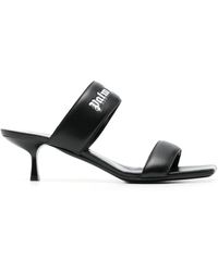 Palm Angels - 45mm Logo Band Leather Mules - Lyst