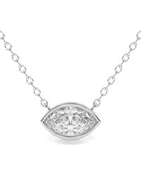 Diamond Essentials - Collar Con Diamante Solitario - Lyst