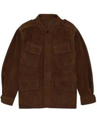 Fortela - Four Pocket Calf Suede Jacket - Lyst