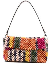 STAUD - Timmy Beaded Shoulder Bag - Lyst