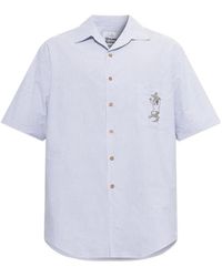 Vivienne Westwood - Bowling Striped Embroidered-Logo Shirt - Lyst