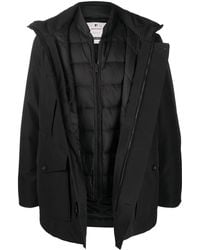 Woolrich - Double Layered Hooded Coat - Lyst