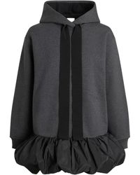 Patou - Ruffle Hem Hoodie Dress - Lyst