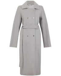 Moorer - Bonnie-P Belted Double-Breasted Coat - Lyst