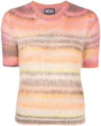 DIESEL - M-Icaela Short-Sleeve Knitted Jumper - Lyst