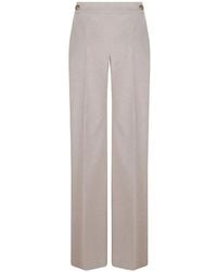 Ermanno Scervino - Button-Detail Wide-Leg Tailored Trousers - Lyst
