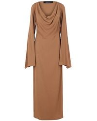 FEDERICA TOSI - Cowl-Neck Long-Sleeve Dress - Lyst