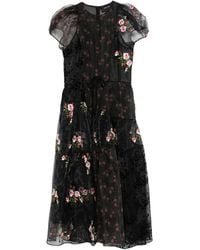 Simone Rocha - Puff-Sleeve Patchwork Dress - Lyst