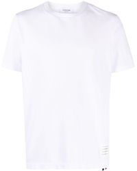 Thom Browne - T-Shirt Dettaglio Tricolore Retro - Lyst