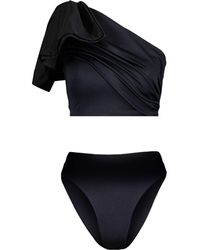 Giambattista Valli - Bow-detail Asymmetric Bikini Set - Lyst