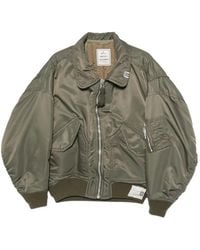 Maison Mihara Yasuhiro - Zip-Up Oversized Bomber Jacket - Lyst