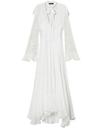 Twinset - Giglio Lace And Silk Maxi Dress - Lyst