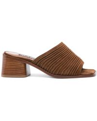 CAREL PARIS - 60Mm Suede Sandals - Lyst