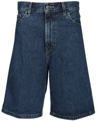 Carhartt - Brandon Denim Knee-Length Shorts - Lyst