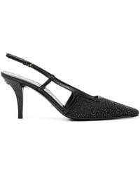 Gucci - 85mm GG-crystal Moire Pumps - Lyst