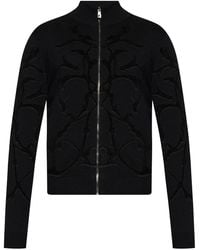 Versace - Zip-Up Cardigan - Lyst