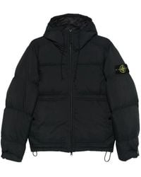 Stone Island - Padded Jacket With High Collar - Lyst