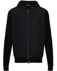 Herno - Pikee-Jacke Mit Kontrasteinsatz - Lyst