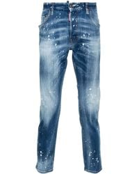 DSquared² - Super Twinky Mid Waist Skinny Jeans - Lyst